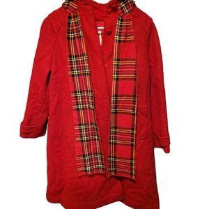 ClipperMist Red Winter Coat Size 13